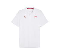 Poloshirt PUMA "F1 Essentials Polo Herren", Herren, Gr. L, weiß, Obermaterial: 100% Baumwolle. Kragen: 100% Baumwolle. Rippe: 100% Baumwolle, clean, regular fit, Shirts (59641954-L) weiß
