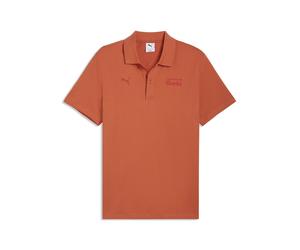 Poloshirt PUMA "Porsche Legacy Essentials Polo Herren", Herren, Gr. M, amarena orange, Obermaterial: 100% Baumwolle. Kragen: 100% Baumwolle, clean, regular fit, Shirts (94418833-M) amarena orange