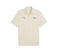 Poloshirt PUMA "Porsche Legacy Polo Herren", Herren, Gr. S, weiß (alpine snow weiß), Obermaterial: 100% Baumwolle; Kragen: 100% Baumwolle, clean, relaxed fit, Shirts (69314837-S) alpine snow weiß