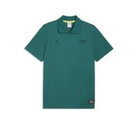 Poloshirt PUMA "PUMA x ASTON MARTIN ARAMCO F1 TEAM Jacquard Polo Herren", Herren, Gr. XL, grün lux, Obermaterial: 71% Baumwolle, 29% Polyester; Kragen: 100% Baumwolle, clean, regular fit, Rundhals, Sh