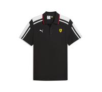 Poloshirt PUMA "Scuderia Ferrari MT7 Polo Herren", Damen, Gr. M, schwarz, Obermaterial: 52% Baumwolle, 48% Polyester. Kragen: 100% Baumwolle, regular fit, Shirts (75459267-M) schwarz