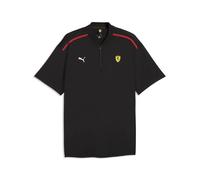 Poloshirt PUMA "Scuderia Ferrari Premium CLOUDSPUN Relaxed Polo Herren", Herren, Gr. M, schwarz, Vorderteil: 6% Elasthan, 94% Polyester. Rückenteil: 19% Lyocell, 76% Polyester, 5% Elasthan. Ärmel: 94%