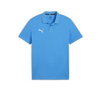 Poloshirt PUMA "TEAMGOAL CASUALS POLO", Herren, Gr. XXL, blau (ignite blau, puma weiß), Piqué, Obermaterial: 100% Baumwolle, unifarben, regular fit normal, V-Ausschnitt, Shirts, Regular fit Passform,