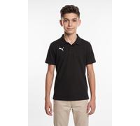 Poloshirt PUMA "TEAMGOAL CASUALS POLO JR", Kinder, Gr. 176, schwarz (puma schwarz, puma weiß), Piqué, Obermaterial: 100% Baumwolle, unifarben, regular fit normal, Shirts, Regular Fit, Kurzarm, sportli