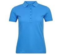 Poloshirt RAGMAN, Damen, Gr. XXL, blau (blaugrau), Piqué, 70% Baumwolle 30% Polyester, regular fit, ohne Ausschnitt, Shirts (26357508-XXL) blaugrau