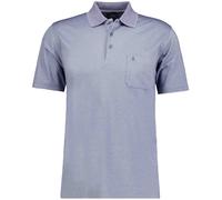 Poloshirt RAGMAN, Herren, Gr. 3XL, blau (taubenblau), Piqué, 61% Baumwolle, 39% Polyester, regular fit, ohne Ausschnitt, Shirts (15413102-XXXL) taubenblau