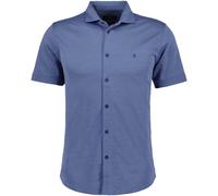 RAGMAN Softknit Modern Fit Hemd Kurzarm Türkisblau