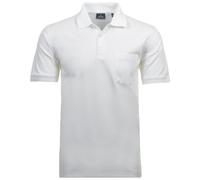 Ragman Poloshirt Kurzarm Softknit mit Brusttasche Weiß 3XL