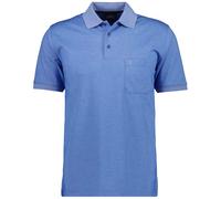 Poloshirt RAGMAN, Herren, Gr. 7XL, blau (blau, 718), Piqué, 61% Baumwolle, 39% Polyester, regular fit, ohne Ausschnitt, Shirts (21109616-7XL) blau, 718