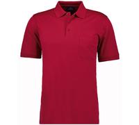 Poloshirt RAGMAN, Herren, Gr. 7XL, rot (beere), Piqué, 61% Baumwolle, 39% Polyester, regular fit, ohne Ausschnitt, Shirts (611046-7XL) beere
