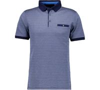 Poloshirt RAGMAN, Herren, Gr. L, blau (blau, melange, 701), Baumwolle, regular fit, ohne Ausschnitt, Shirts (76919619-L) blau, melange, 701