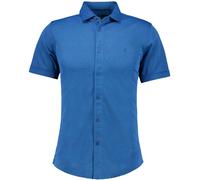 Poloshirt RAGMAN, Herren, Gr. L, blau (blau, melange, 765), Popeline, 61% Baumwolle, 39% Polyester, regular fit, ohne Ausschnitt, Shirts (31825909-L) blau, melange, 765