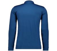 RAGMAN Soft Knit Regular Fit Longsleeve Poloshirt dunkelblau, Einfarbig