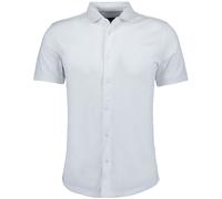 RAGMAN Softknit Modern Fit Hemd Kurzarm weiss