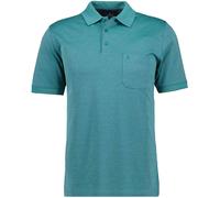 Poloshirt RAGMAN, Herren, Gr. M, grün (smaragd), Piqué, 61% Baumwolle, 39% Polyester, regular fit, ohne Ausschnitt, Shirts (29226513-M) smaragd