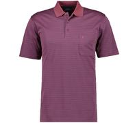 RAGMAN Softknit Regular Fit Poloshirt Kurzarm violett