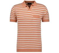 Poloshirt RAGMAN, Herren, Gr. M, orange (apricot, 527), 70% Baumwolle 30% Leinen, casual, regular fit, ohne Ausschnitt, Kurzarm, Shirts (74854367-M) apricot, 527