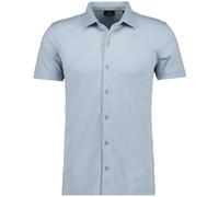 Poloshirt RAGMAN, Herren, Gr. M, silber (silber, 024), Popeline, Baumwolle, regular fit, ohne Ausschnitt, Shirts (48993651-M) silber, 024