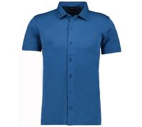 RAGMAN Regular Fit Hemd Kurzarm blau