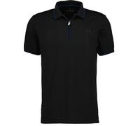 Poloshirt RAGMAN, Herren, Gr. S, schwarz, 52% Baumwolle 45% Polyester 3% Elasthan, regular fit, hoch geschlossener Ausschnitt, Shirts Poloshirt (86121324-S)