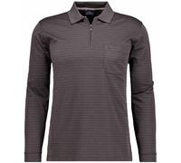 RAGMAN Herren Softknit-Polo Fineliner mit Reissverschluss Anthrazit-019, XL