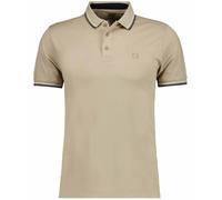 Poloshirt RAGMAN, Herren, Gr. XL, beige (hell, beige, 209), Piqué, 52% Baumwolle 45% Polyester 3% Elasthan, regular fit, ohne Ausschnitt, Shirts (86593863-XL) hell, beige, 209