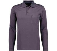 RAGMAN Herren Poloshirt Langarm Mokka-835, XL