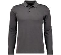 Poloshirt RAGMAN, Herren, Gr. XL, grau (anthrazit), Baumwollmischung, casual, regular fit, ohne Ausschnitt, Langarm, Shirts (68208027-XL) anthrazit