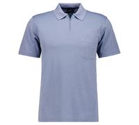 RAGMAN Softknit Regular Fit Poloshirt Kurzarm blau