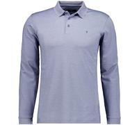 RAGMAN Soft Knit Modern Fit Longsleeve Poloshirt taube, Einfarbig
