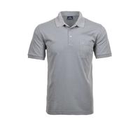 Ragman Herren Poloshirt Regular Fit Kurzarm Softknit Silber