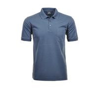 RAGMAN Herren Poloshirt - Oberteil, Softknit-Polo, Baumwollmischung, Brusttasche, Knopfleiste, kurz, einfarbig, blau, 7XL Blau
