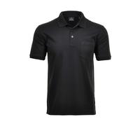 RAGMAN Herren RAGMAN Kurzarm Softknit Poloshirt S, Schwarz
