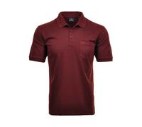 Ragman Herren Poloshirt Softknit – kurzarm, Brusttasche, Knopfleiste, Baumwollmischung – XL Rot