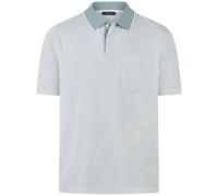Poloshirt - Regular Fit - Kontrastkragen - türkis MAERZ Muenchen