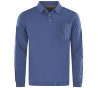 Poloshirt - Regular Fit - Langarm - Softknit - blau Hajo