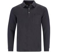 Poloshirt - Regular Fit - Langarm - Softknit - schwarz Hajo