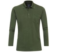 Poloshirt - Regular Fit - Langarm - Wash and Wear - grün Redmond