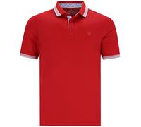Poloshirt - Regular Fit - mit Kontrastdetails - rot Hajo