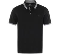 Poloshirt - Regular Fit - mit Kontrastdetails - schwarz Hajo