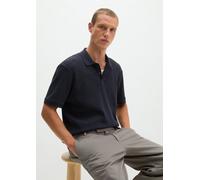 Poloshirt Rippjersey regular blau XXL