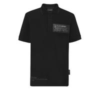 PLEIN SPORT Herren Polo Poloshirt S Schwarz