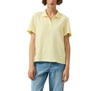 Poloshirt S.OLIVER, Damen, Gr. 40, vanilla, Piqué, Obermaterial: 95% Baumwolle, 5% Elasthan, unifarben, regular fit normal, ohne Ausschnitt, Shirts, mit Piqué-Struktur (12999548-40) vanilla