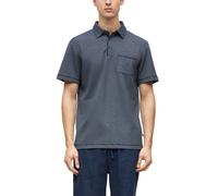 Sportives Poloshirt mit Bicolor-Struktur und Brusttasche 3XL blau 2178341.59W2.3XL