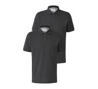 Poloshirt S.OLIVER, Herren, Gr. S, grau, Piqué, Obermaterial: 100% Baumwolle, unifarben, regular fit taillenbedeckt, ohne Ausschnitt, Shirts Poloshirt, mit Logo Stickerei (13269955-S)
