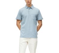 Poloshirt S.OLIVER, Herren, Gr. XXL, mid blau, Piqué, Obermaterial: 58% Polyester, 40% Baumwolle, 2% Elasthan, unifarben, regular fit hüftbedeckend, Rundhals, Bündchen, Shirts, Sommer-Shirt mit Brustt