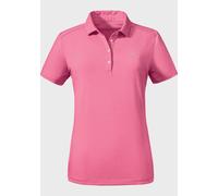 Poloshirt SCHÖFFEL "CIRC Polo Shirt Tauron L", Damen, Gr. 34, pink (3155, pink), Oberstoff: 100% Polyester, V-Ausschnitt, Shirts Poloshirt (58629951-34)
