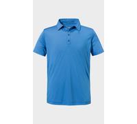 Schöffel Herren Polo CIRC Tauron M – 100% Polyester – V‑Ausschnitt – Größe 56, Blau