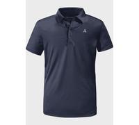 Poloshirt SCHÖFFEL "CIRC Polo Shirt Tauron M", Herren, Gr. 62, blau (8820, blau), Oberstoff: 100% Polyester, V-Ausschnitt, Shirts Poloshirt (78730736-62)