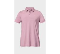 Poloshirt SCHÖFFEL "Polo Shirt Ramseck L", Damen, Gr. 38, 3105, rosa, Oberstoff: 77% Polyester, 18% Lyocell, 5% Elasthan, V-Ausschnitt, Shirts (41103852-38) 3105, rosa